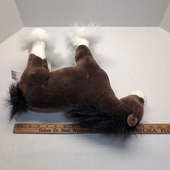 Gund Clyde Clydesdale Horse Plush Stuffed Animal 42985 Brown & White - Picture 10 of 11